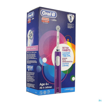 Oral-b brosse dents vitality junior 6+ purple