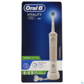 Oral-b brosse dents vitality white + box