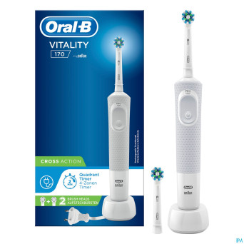 Oral-b brosse dents vitality white + box
