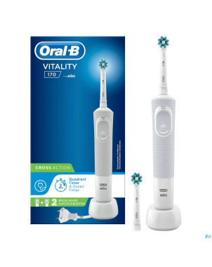 Oral-b brosse dents vitality white + box