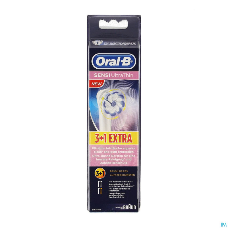 Oral-b refill eb60 sensitive 3+1 ct