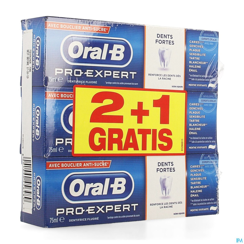 Oral-b pro-expert strong teeth 2+1 promo