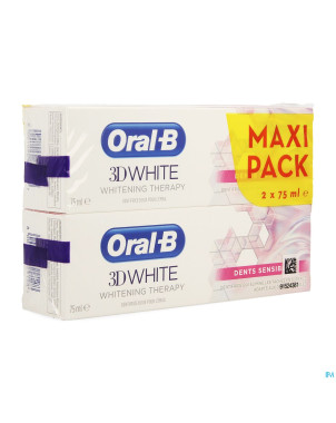 Oral-b 3d white sensitive 2x75ml