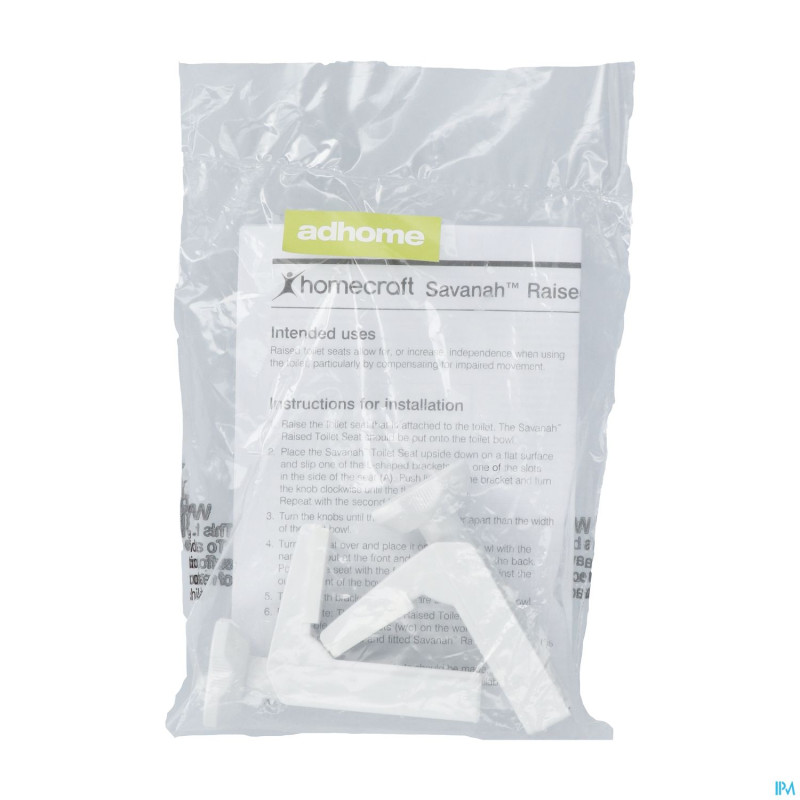 Clips reserverehausseur toilette 2p.