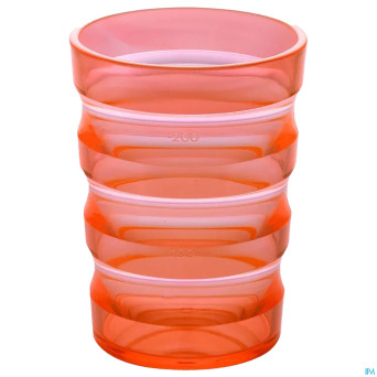 Gobelet rainures 200mlorange