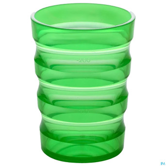 Gobelet rainures 200mlvert