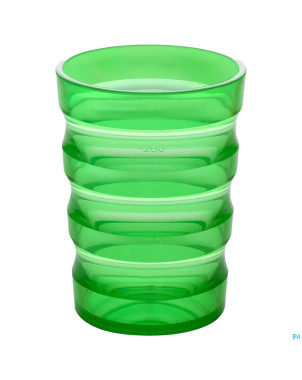 Gobelet rainures 200mlvert