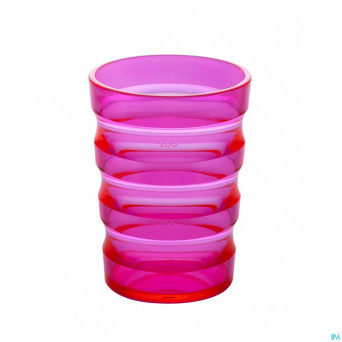 Gobelet rainures 200mlfuschia rose