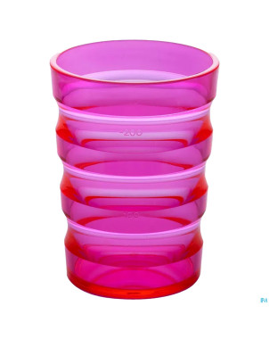 Gobelet rainures 200mlfuschia rose