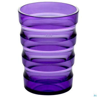 Gobelet rainures 200mlviolet