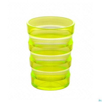 Gobelet rainures 200mljaune