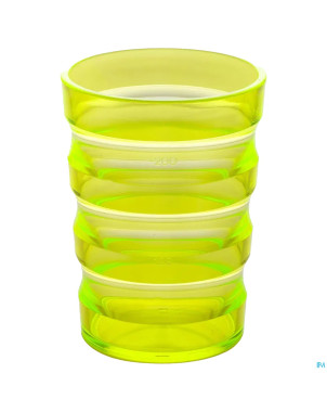 Gobelet rainures 200mljaune