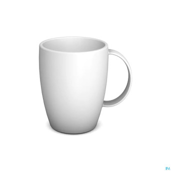 Gobelet tasse arrondi 1 anse 320mlblanc