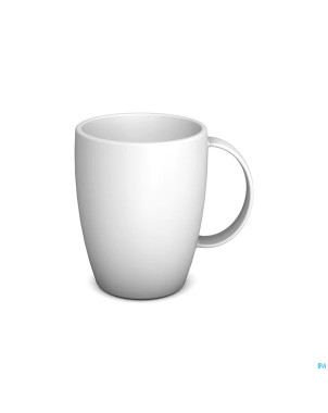 Gobelet tasse arrondi 1 anse 320mlblanc