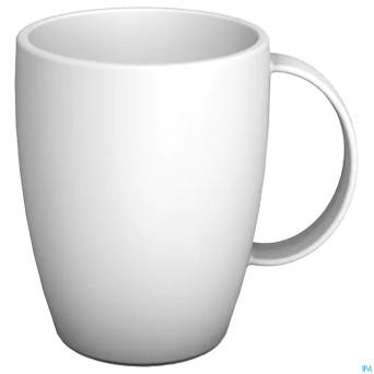 Gobelet tasse arrondi 1 anse 320mlblanc