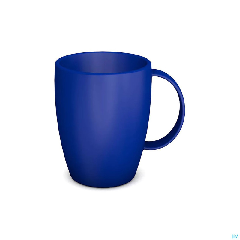 Gobelet tasse arrondi 1 anse 320ml bleu