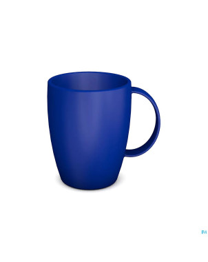 Gobelet tasse arrondi 1 anse 320ml bleu