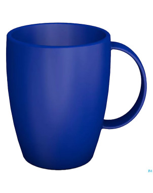 Gobelet tasse arrondi 1 anse 320ml bleu