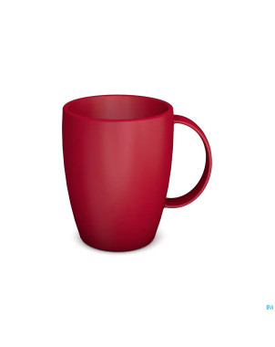 Gobelet tasse arrondi 1 anse 320ml rouge