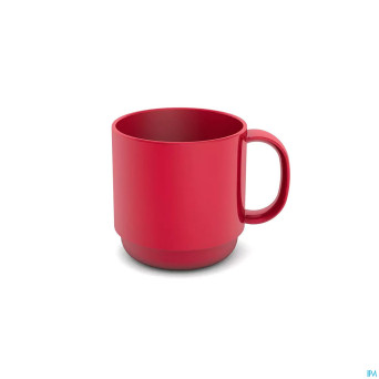 Gobelet 1 anse ornamin henkel 290ml rouge