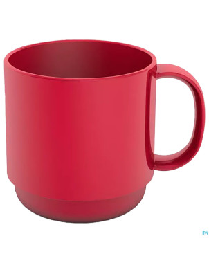 Gobelet 1 anse ornamin henkel 290ml rouge