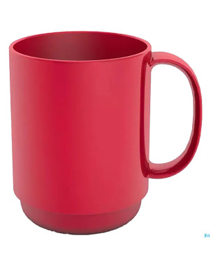 Gobelet 1 anse ornamin henkel 375ml rouge