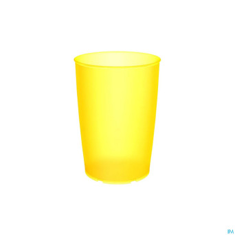 Gobelet simple ornamin 250ml jaune transparant
