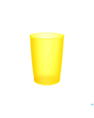 Gobelet simple ornamin 250ml jaune transparant