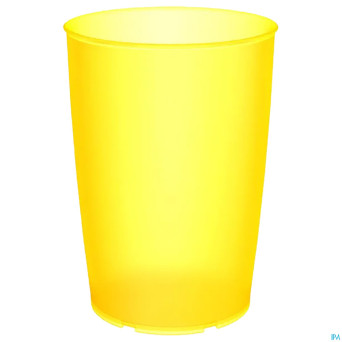 Gobelet simple ornamin 250ml jaune transparant