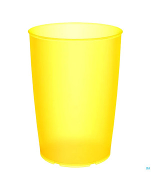 Gobelet simple ornamin 250ml jaune transparant