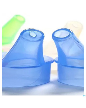 Bec verseur ornamin grande ouverture 13x6mm bleu