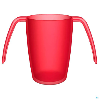 Gobelet 2 anses ornamin ergoplus 250ml rouge