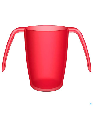 Gobelet 2 anses ornamin ergoplus 250ml rouge