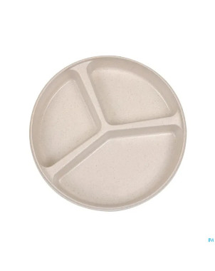 Assiette 3 compartiments + couvercle 20cm