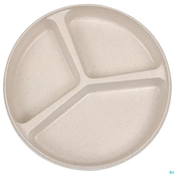 Assiette 3 compartiments + couvercle 20cm