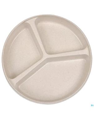 Assiette 3 compartiments + couvercle 20cm