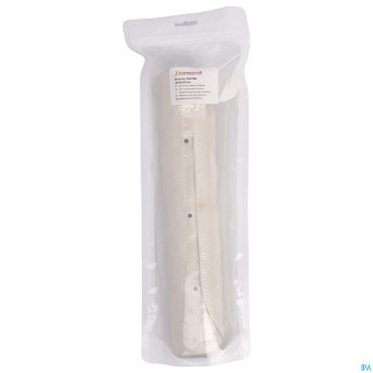 Tapis bain antidera + ventouses blanc 57x355cm