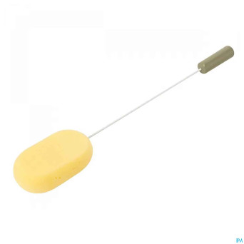 Eponge bain sur manche metal flexible 38cm