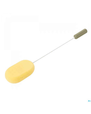 Eponge bain sur manche metal flexible 38cm