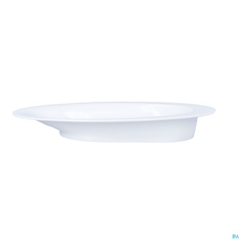 Assiette asymetrique ovale manoy 28cm grand modele