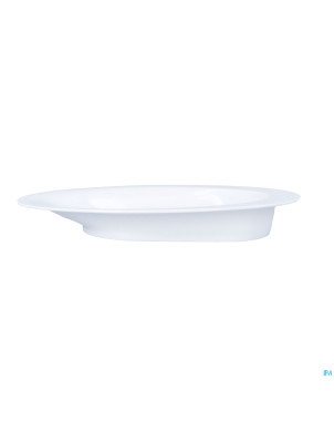 Assiette asymetrique ovale manoy 28cm grand modele
