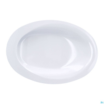 Assiette asymetrique ovale manoy 28cm grand modele