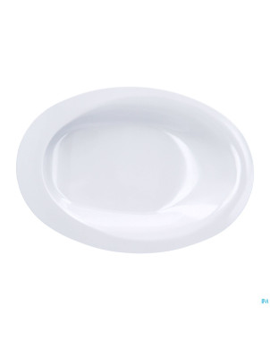 Assiette asymetrique ovale manoy 28cm grand modele