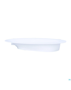 Assiette asymetrique ovale manoy 28cm grand modele