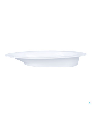 Assiette asymetrique ovale manoy 28cm grand modele