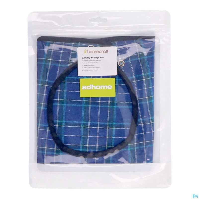 Bavoir carreaux economy l bleu