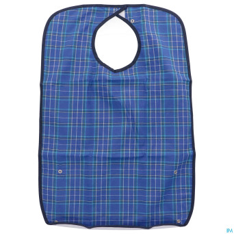 Bavoir carreaux economy m bleu