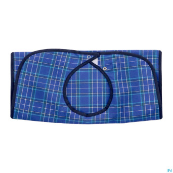 Bavoir carreaux economy m bleu