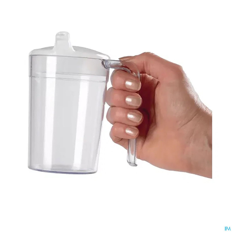 Gobelet clair 1 anse ouverte + bec verseur 400ml
