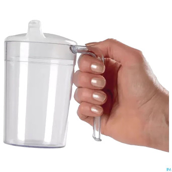 Gobelet clair 1 anse ouverte + bec verseur 400ml